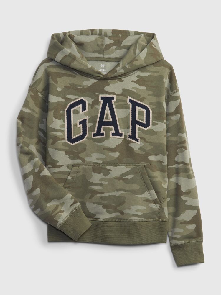 

Детская армейская толстовка с логотипом Gap, зеленый