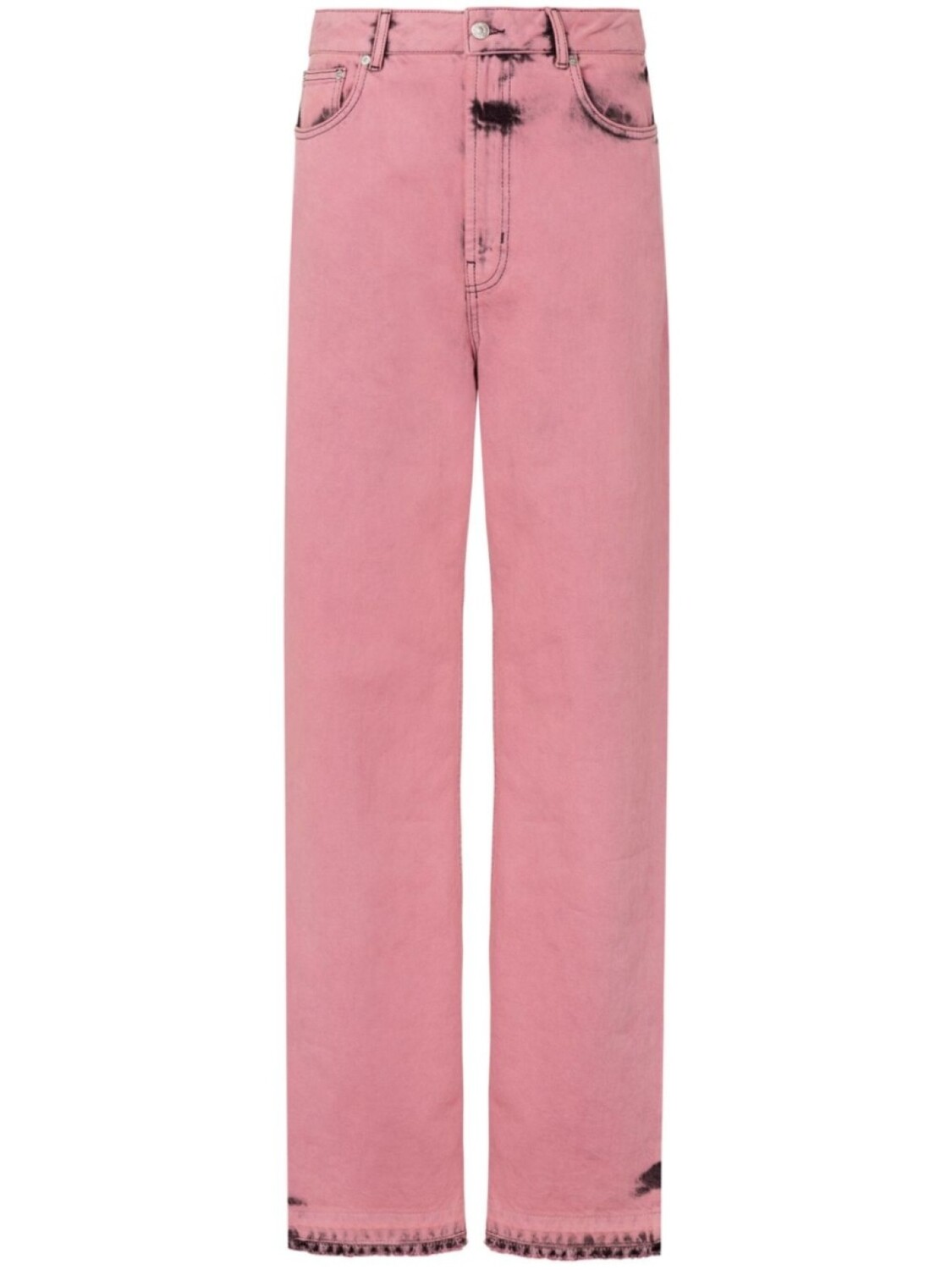 

MOSCHINO JEANS зауженные джинсы с завышенной талией, розовый