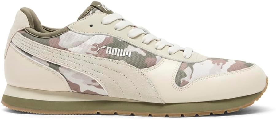 

Мужские кроссовки PUMA St Miler Camo с шнуровкой, повседневные - бежевые