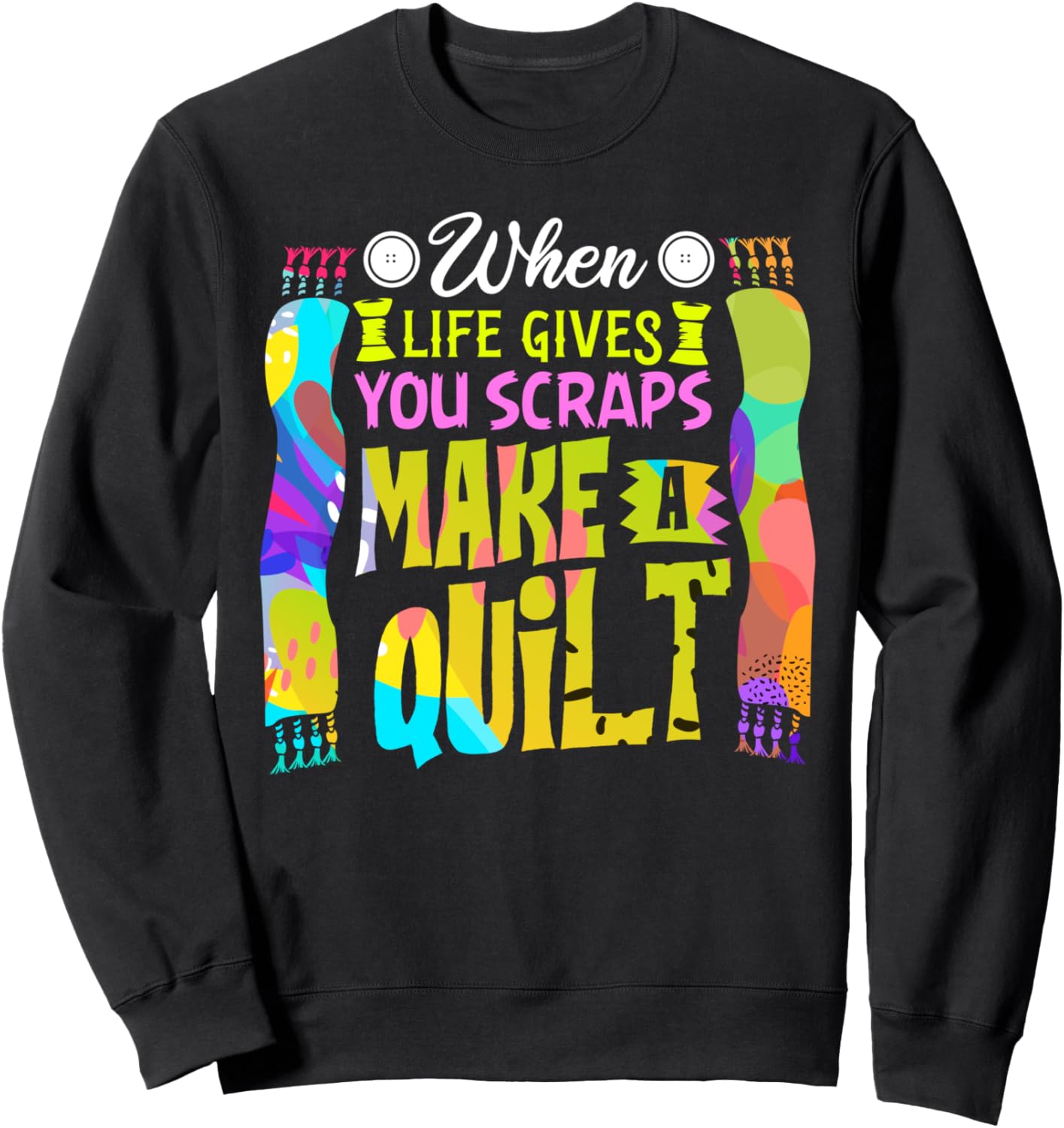 

Толстовка, Шитье из обрезков ткани: как сшить лоскутное одеяло или толстовку Sewer Seamstress Quilting Quilter Tailor, черный