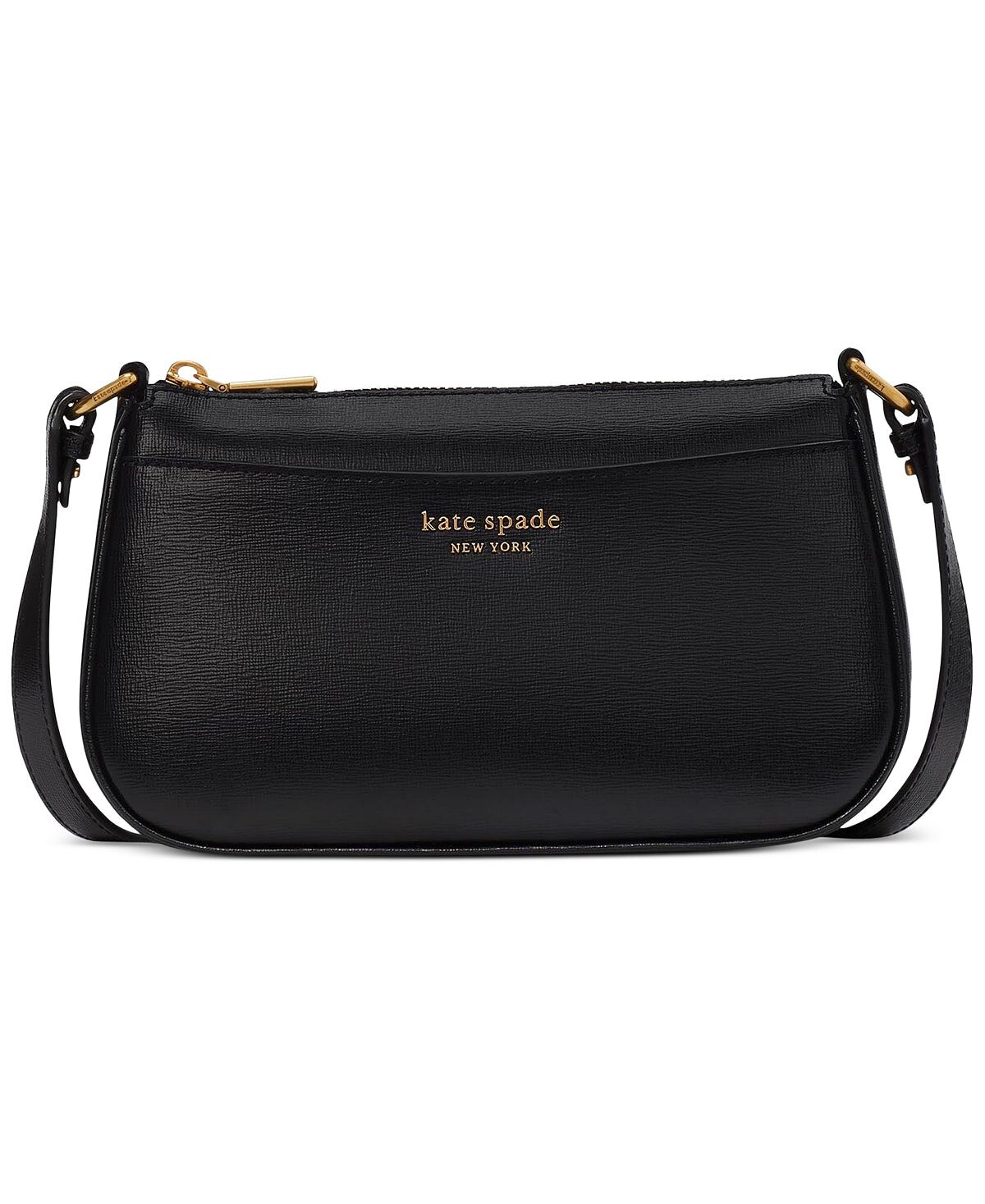 

Маленькая сумка через плечо Bleecker из сафьяновой кожи kate spade new york, черный