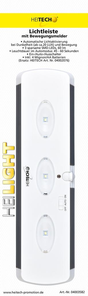 

Световая полоса с датчиком движения HEITECH, белый