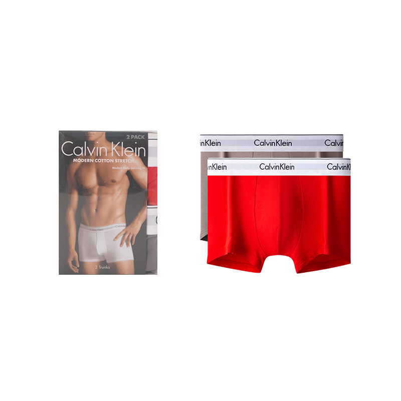 Мужские трусы 2 штуки Calvin Klein, синий/фиолетовый — фото 4