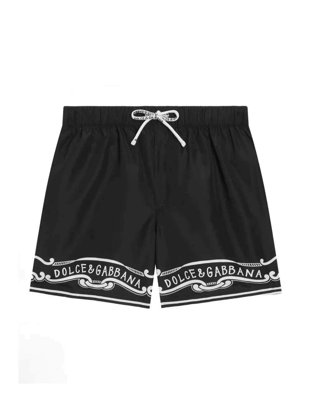 

Плавки-шорты с логотипом Dolce & Gabbana Kids, черный