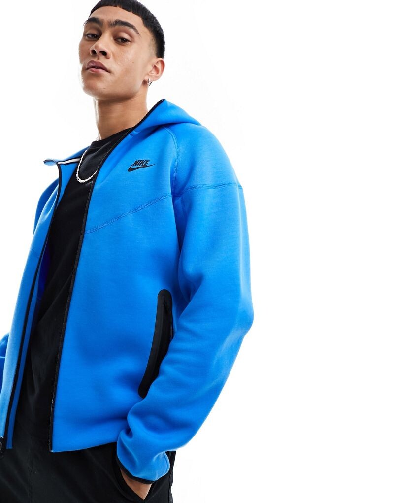 

Синяя худи на молнии Nike Tech Fleece