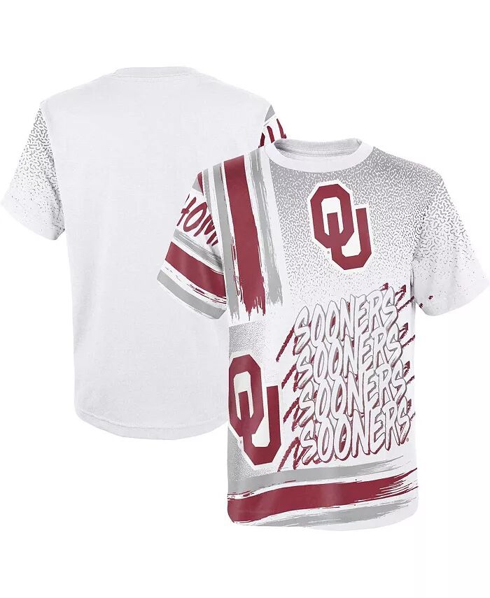 

Футболка Big Boys White Oklahoma Sooners Gametime Multi-Hit Outerstuff