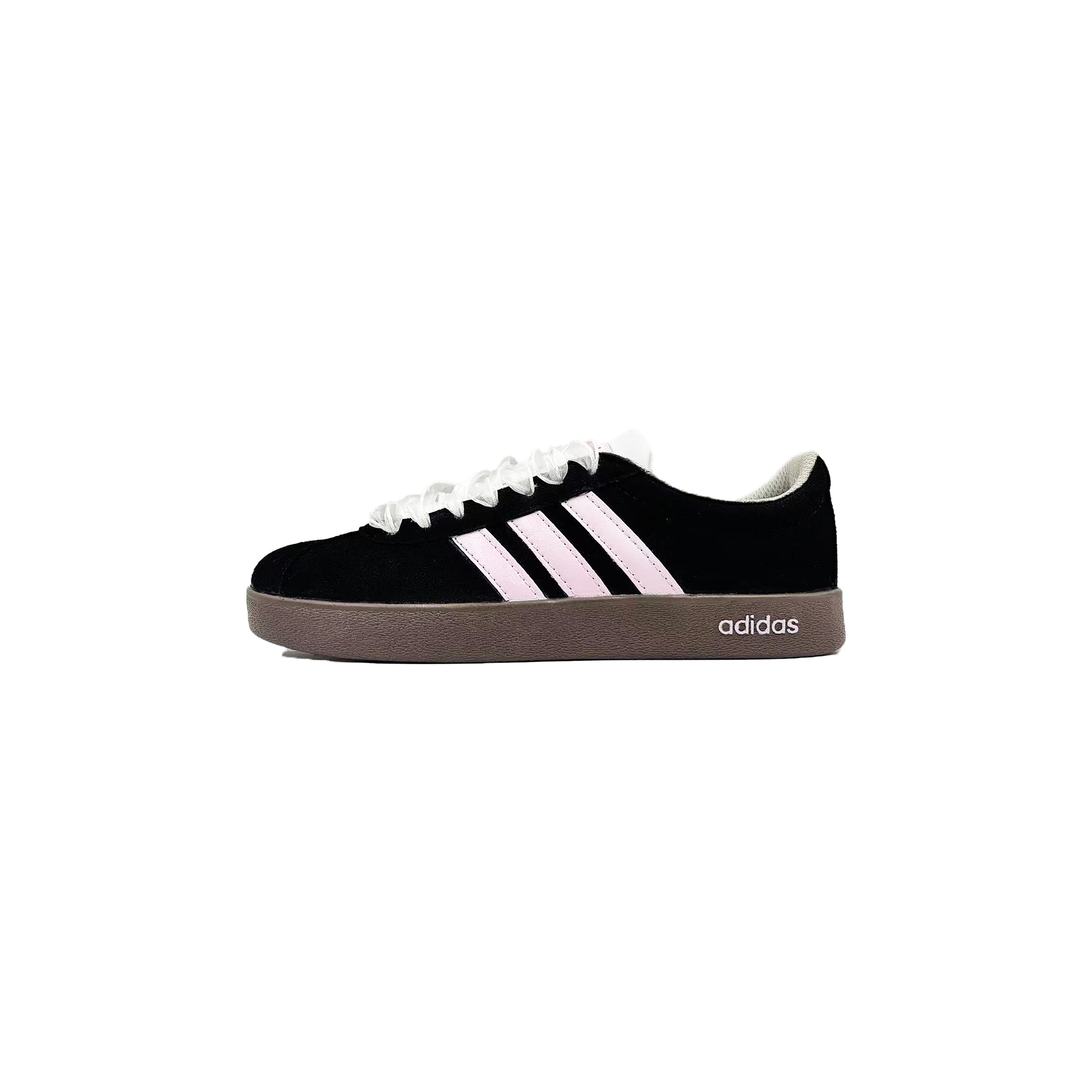 

Adidas Neo VL Court 2.0 Night Shadow Soft Pink нескользящие балансировочные низкие скейтбордские кроссовки унисекс черные, цвет Black