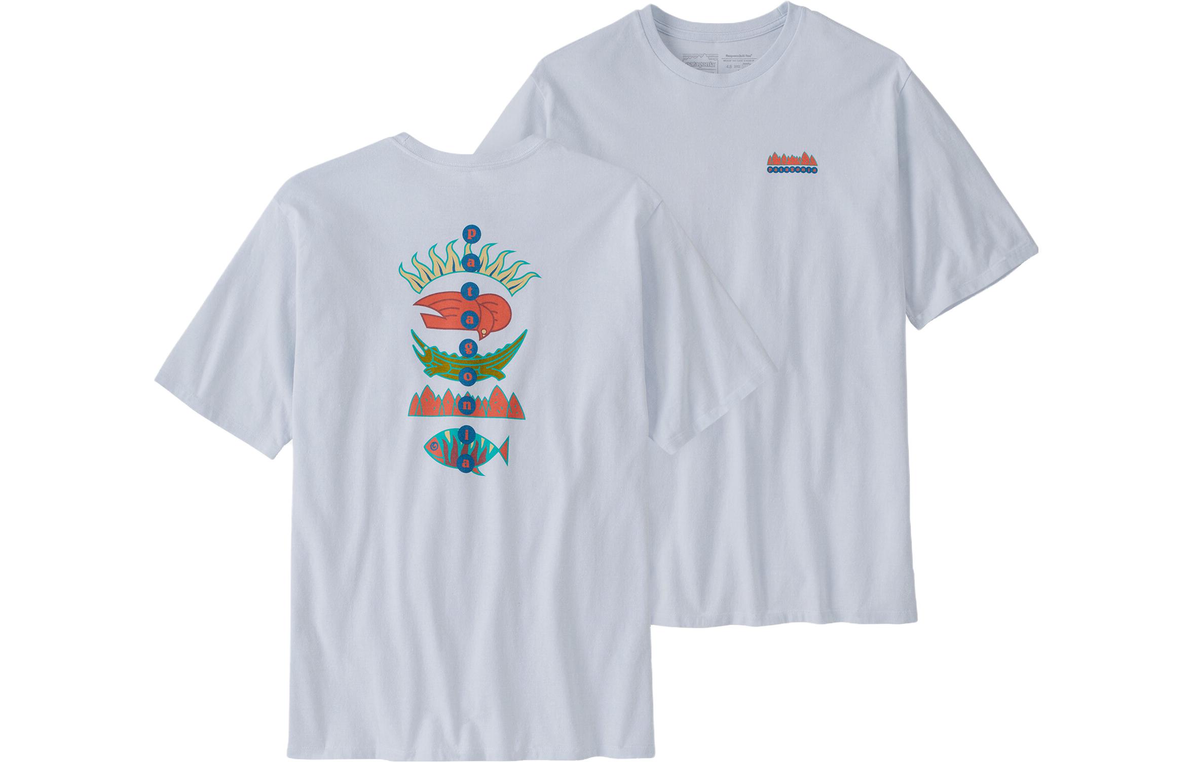 Футболка Patagonia Responsibili Tee мужская, желтый/молочный — фото 2