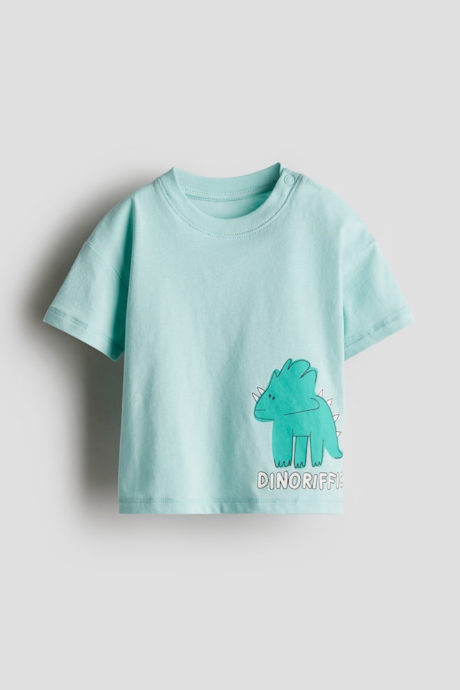 

Футболка хлопковая с принтом H&M, мультиколор