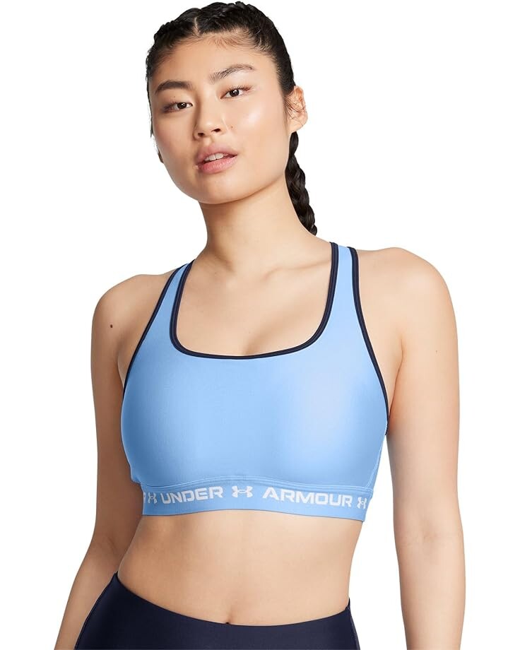 

Бюстгальтер Under Armour Crossback Mid Bra, цвет Horizon Blue/Midnight Navy/White