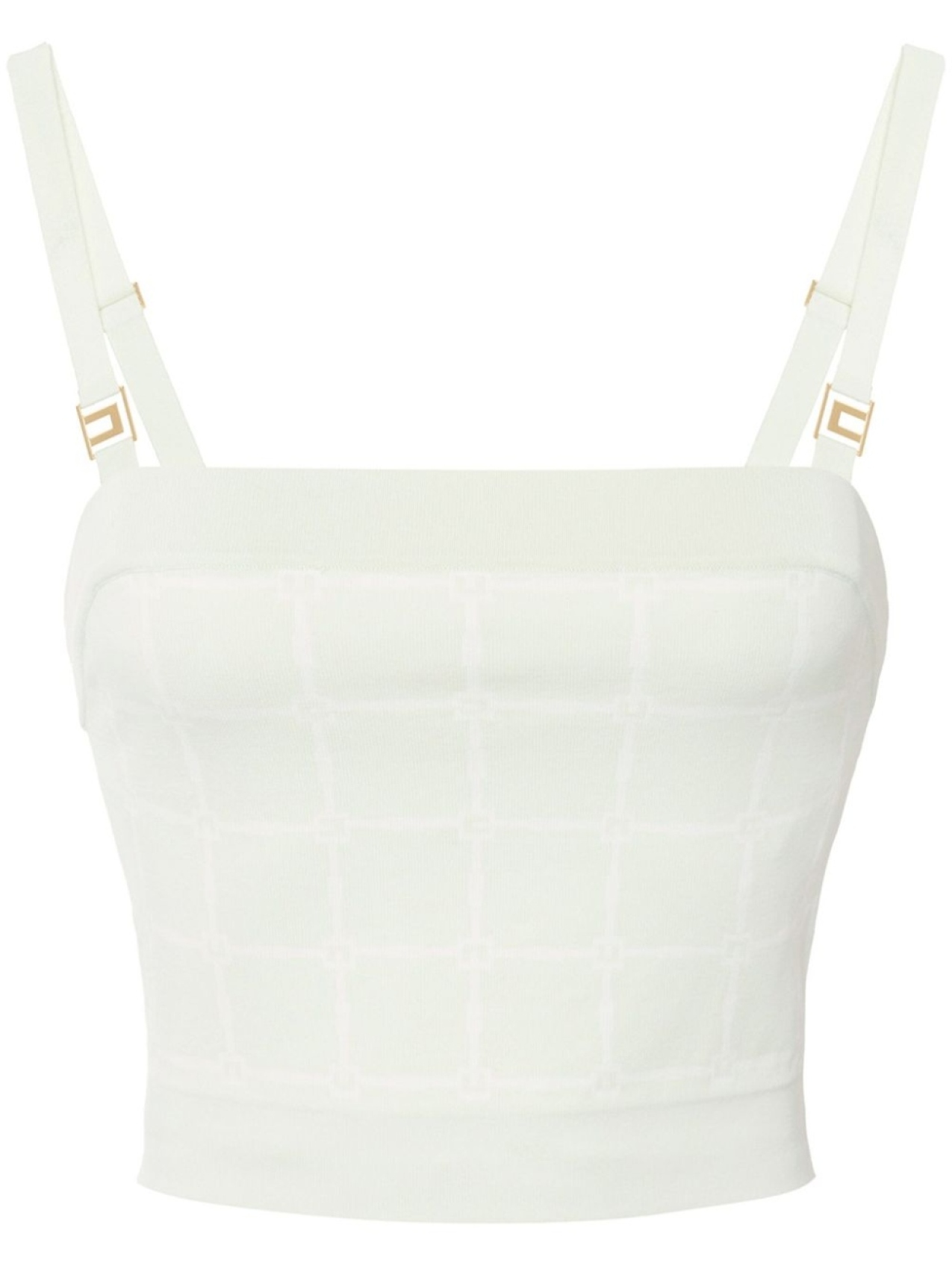 

Elisabetta Franchi жаккардовый топ с логотипом, зеленый