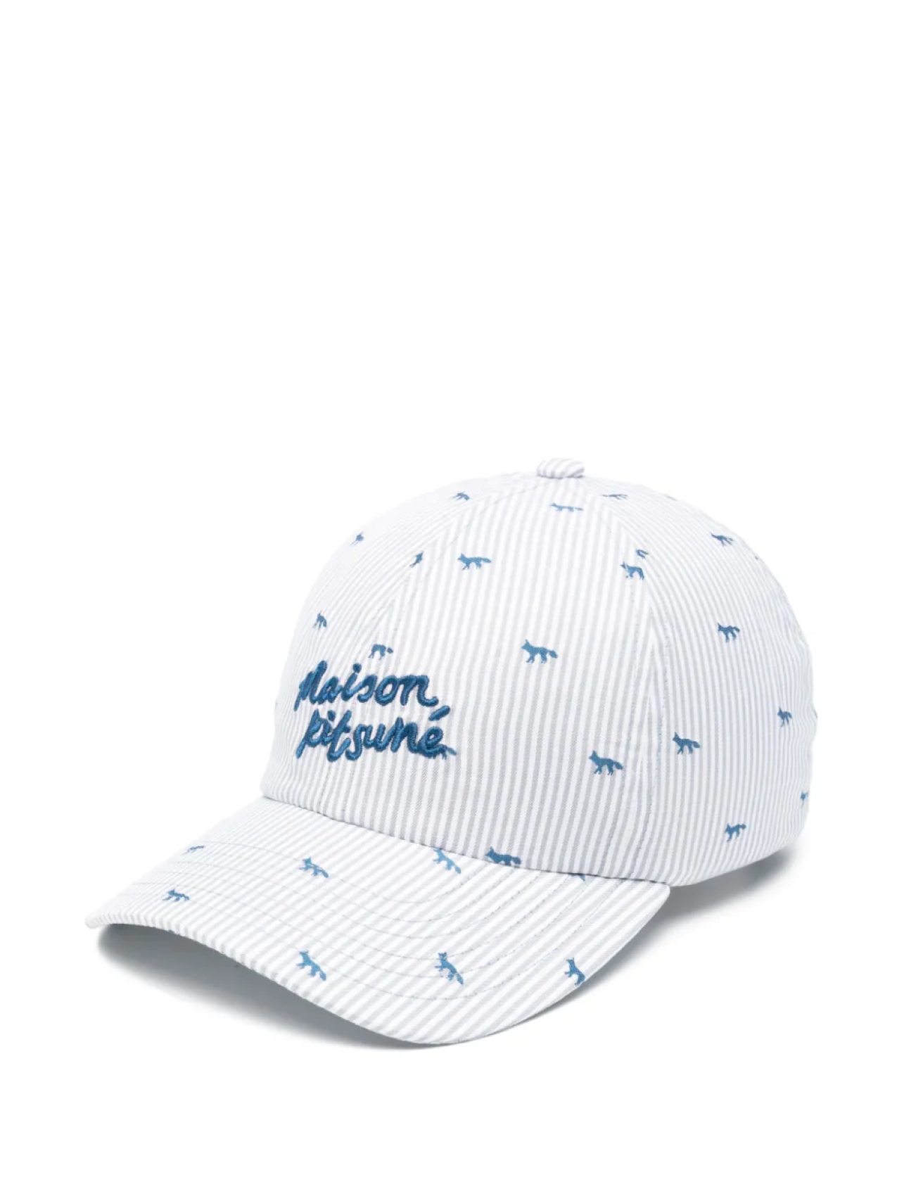 

Полосатая бейсболка Maison Kitsuné, синий
