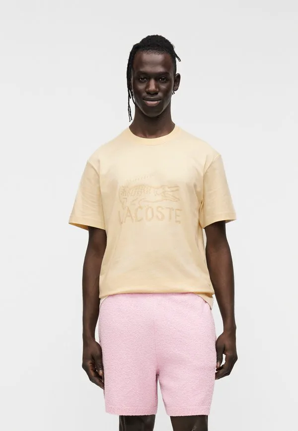 Футболка с принтом Lacoste, Naturel Clair