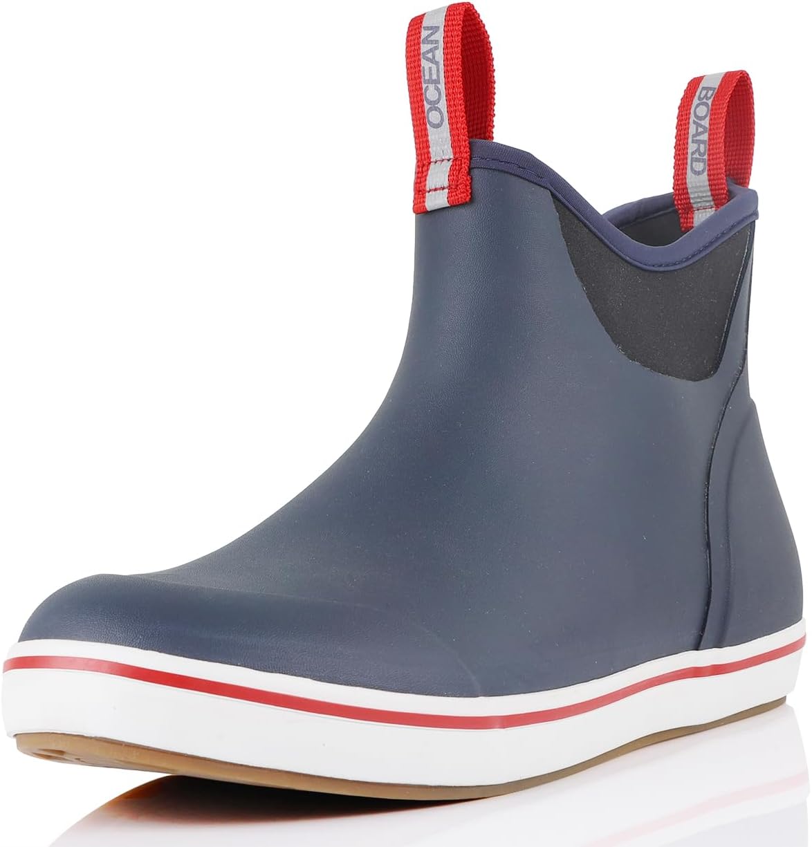 

Дождевые ботинки OceanBoard с высоким голенищем, водонепроницаемые ботинки для мужчин и женщин, резиновые ботинки для рыбалки и садоводства, резиновые дождевые ботинки, сапоги для грязи для мужчин, темно-синий