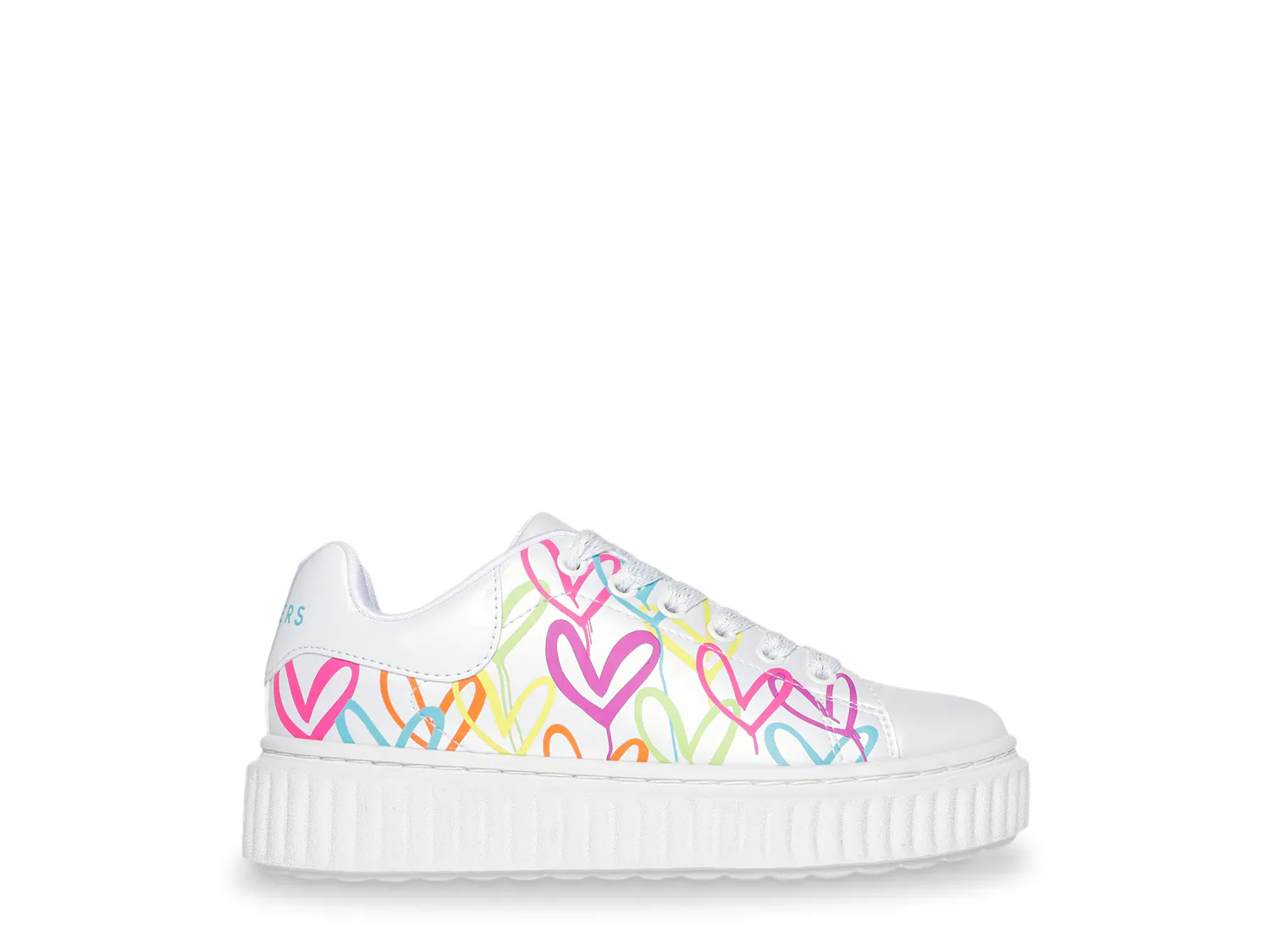 Кроссовки x James Goldcrown Hi Ridge Graffiti Hearts Platform Sneaker Skechers, белый — фото 3