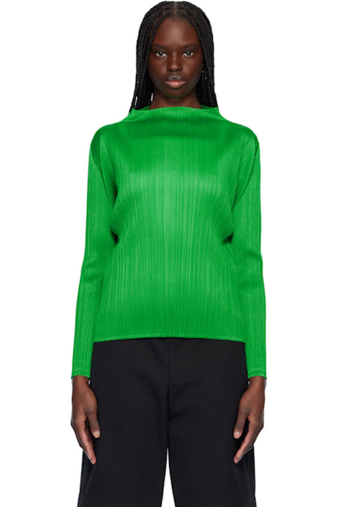 

Зеленые цвета месяца Февраль Топ PLEATS PLEASE ISSEY MIYAKE
