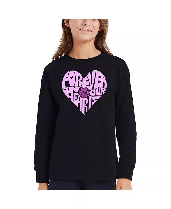 

Футболка с длинными рукавами Girls Forever In Our Hearts Word Art La Pop Art, фиолетовый