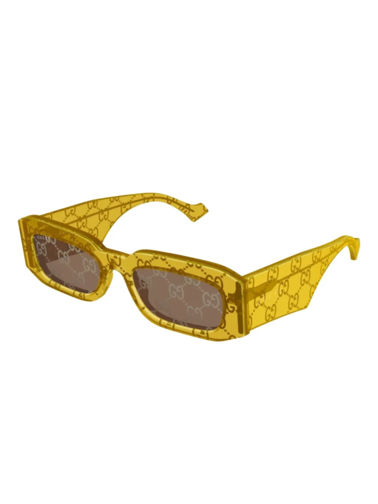 

Солнцезащитные очки с двойной G-образной головкой Gucci Eyewear, желтый