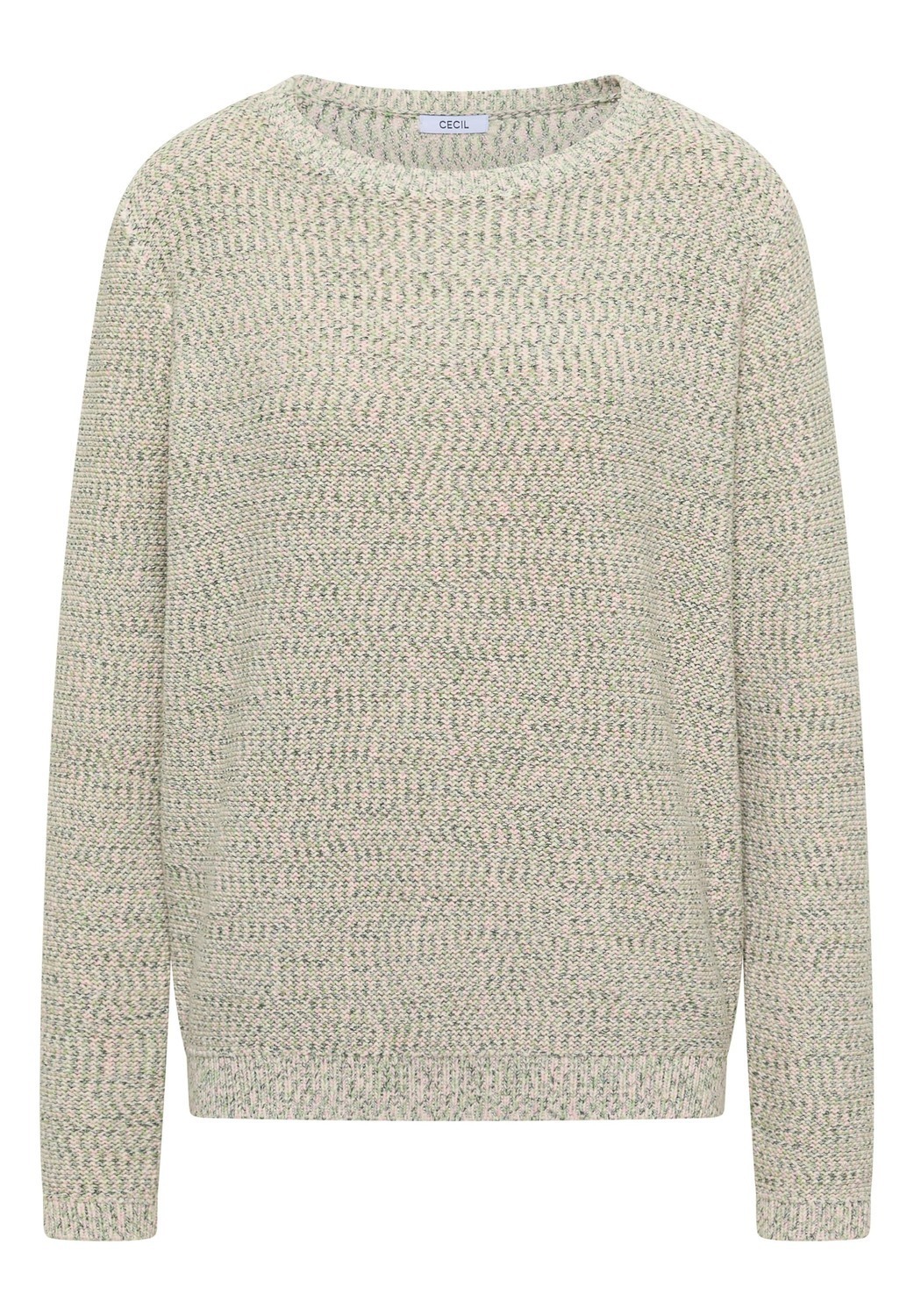 

CECIL Свитер 'Space-dye' в пастельно-зеленом цвете