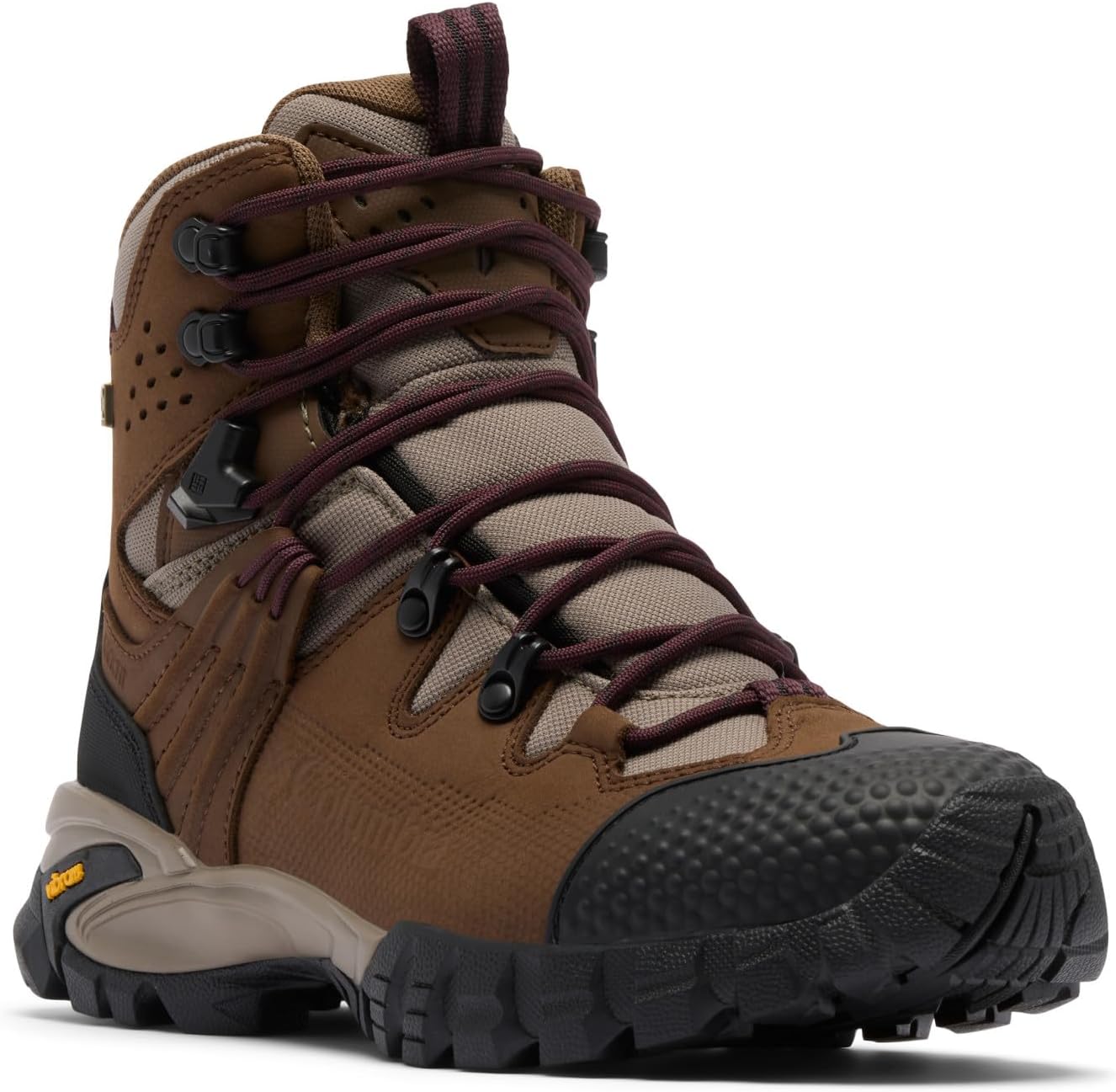 

Женские кожаные походные ботинки Columbia Geoterra Outdry, Dark Brown/Moonvista