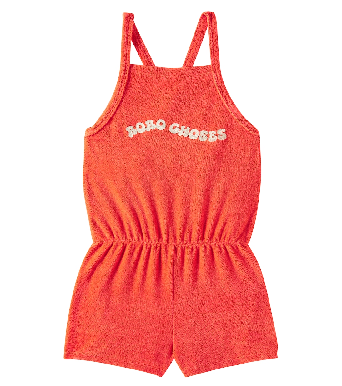 

Комбинезон из волнистой хлопковой махровой ткани Bobo Choses, красный