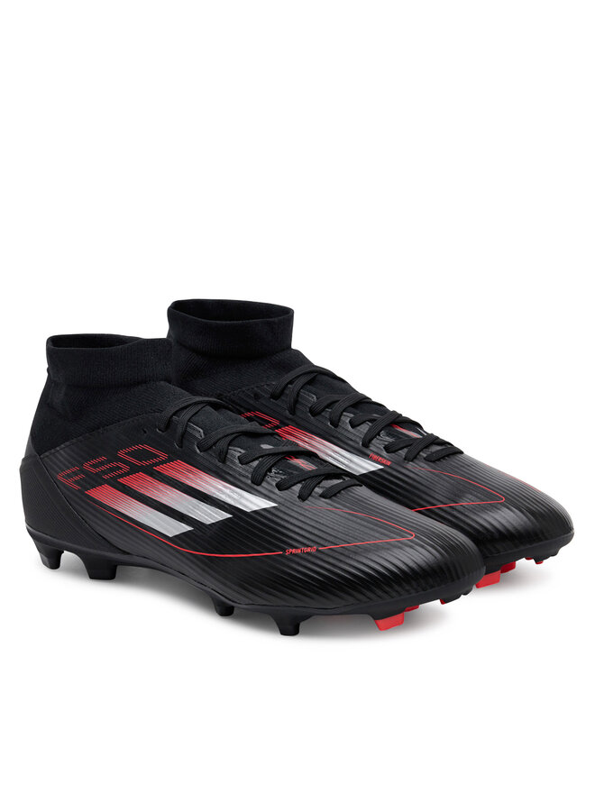 Футбольные бутсы adidas F50 League Mid Firm/Multi-Ground JI0435, черный — фото 2