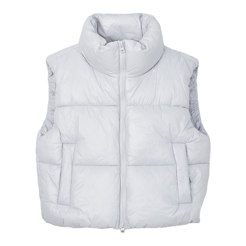 

SPAO Женская жилетка Bright Gray с отложным воротником