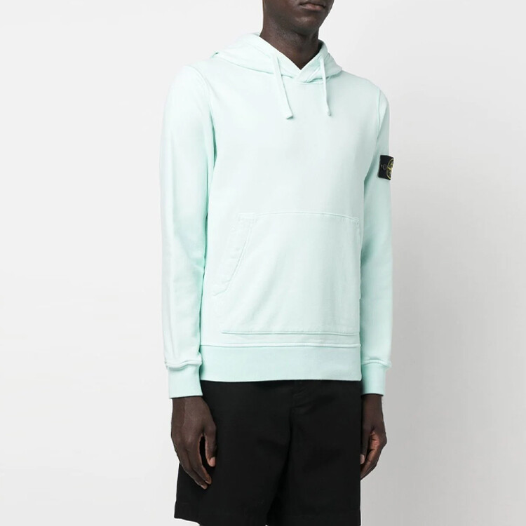 Толстовка мужская бирюзовая Stone Island, голубой — фото 4