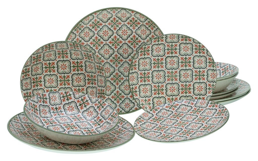 

CreaTable, 17851, Rumi Colorful, набор тарелок, 12 предметов, керамика, мультиколор
