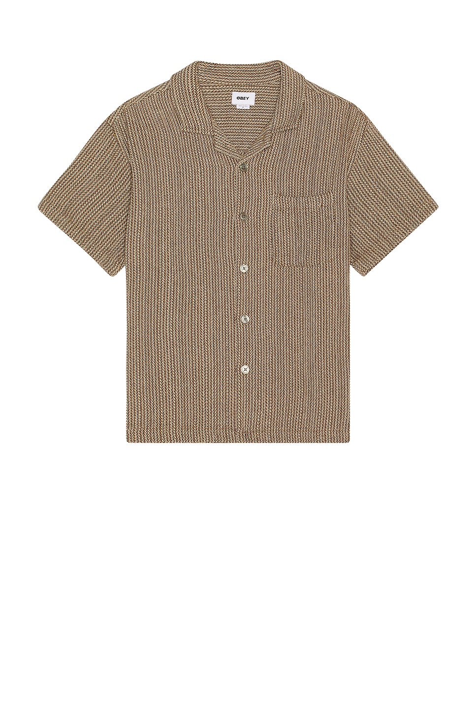 

Вязаная рубашка Horace Obey, unbleached multi