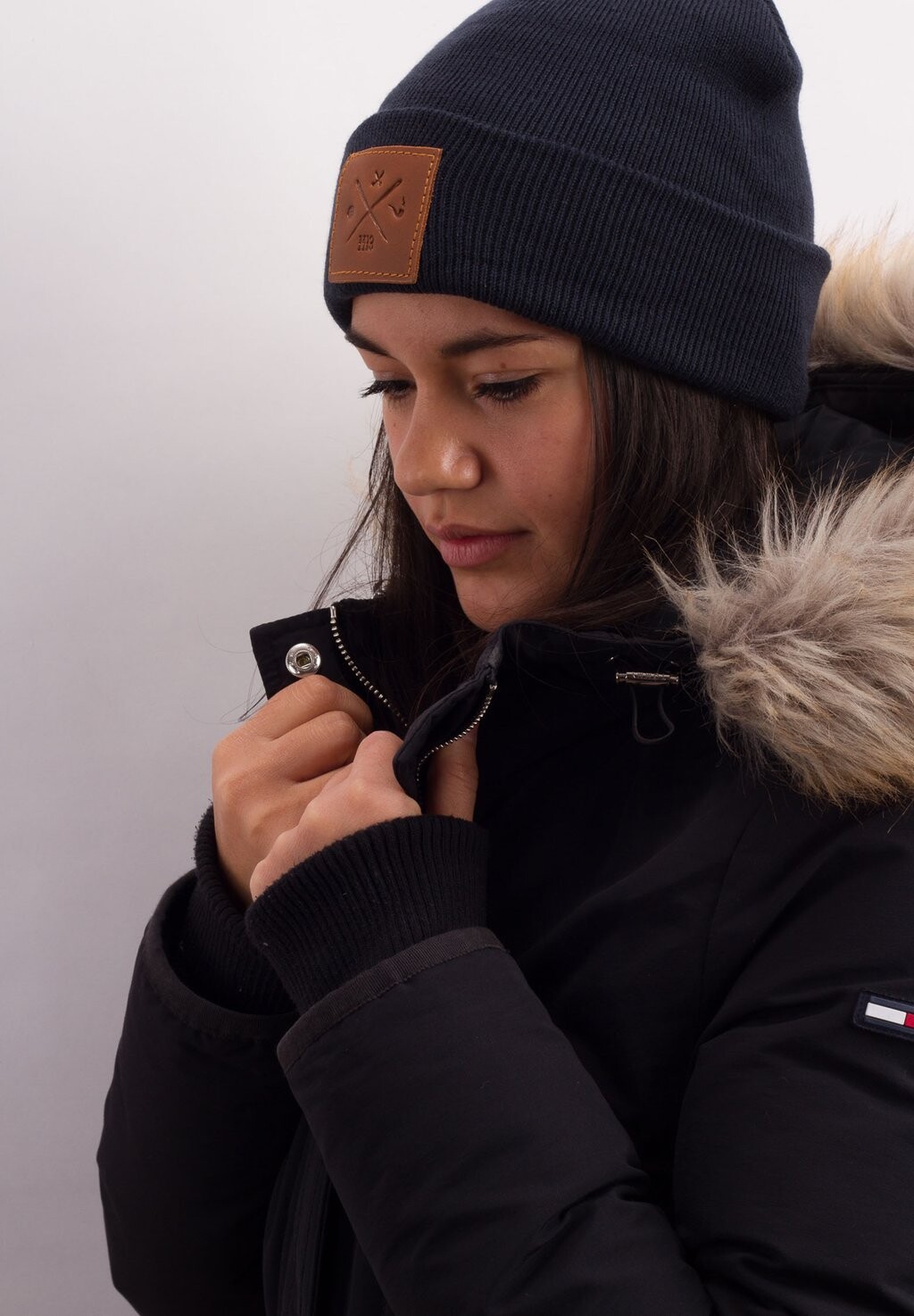 

Шапка ROUGH BEANIE -MÜTZE – STRICKMÜTZE Manufaktur13, темно-синий