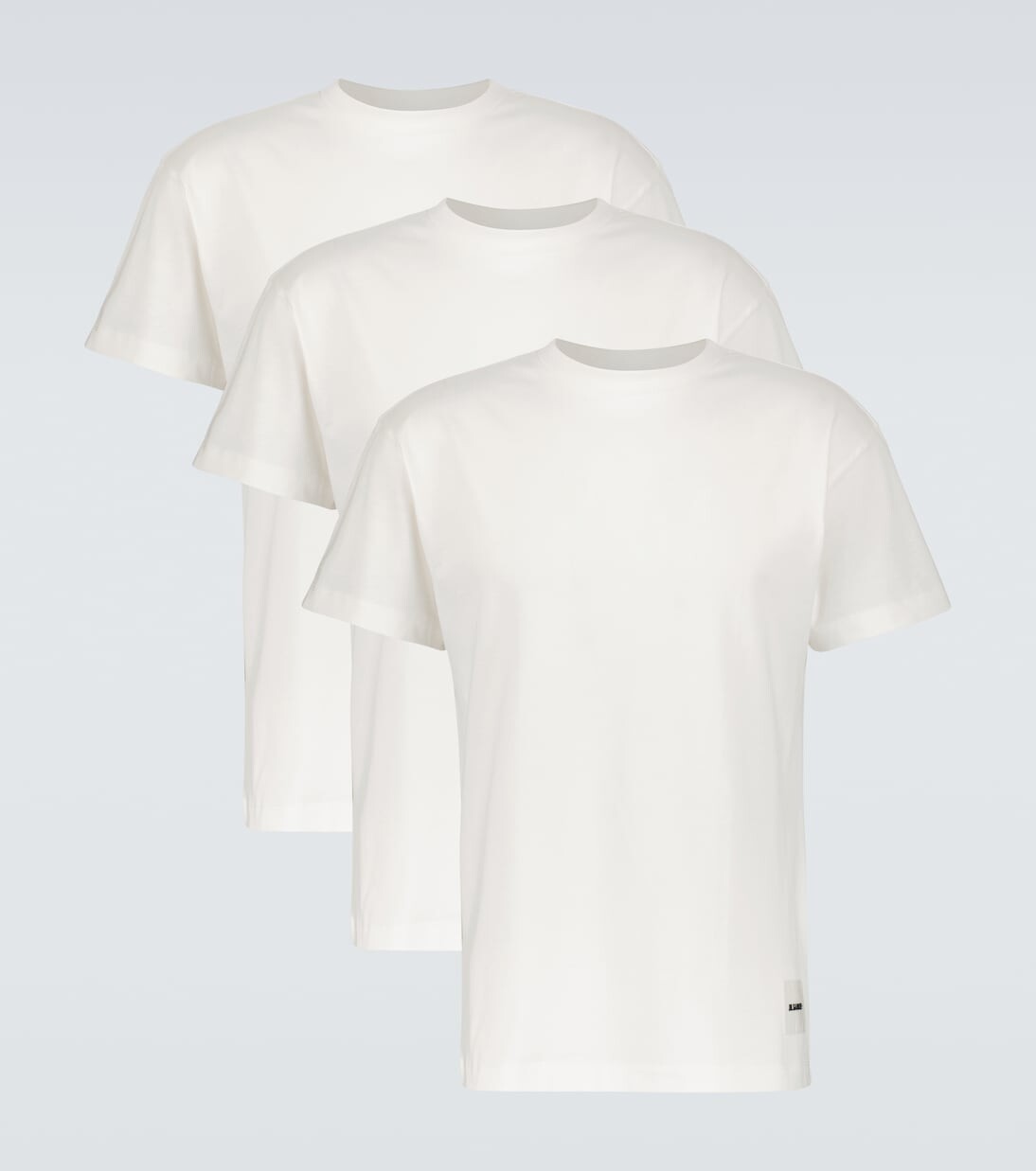 

Комплект из трех хлопковых футболок. Jil Sander, белый