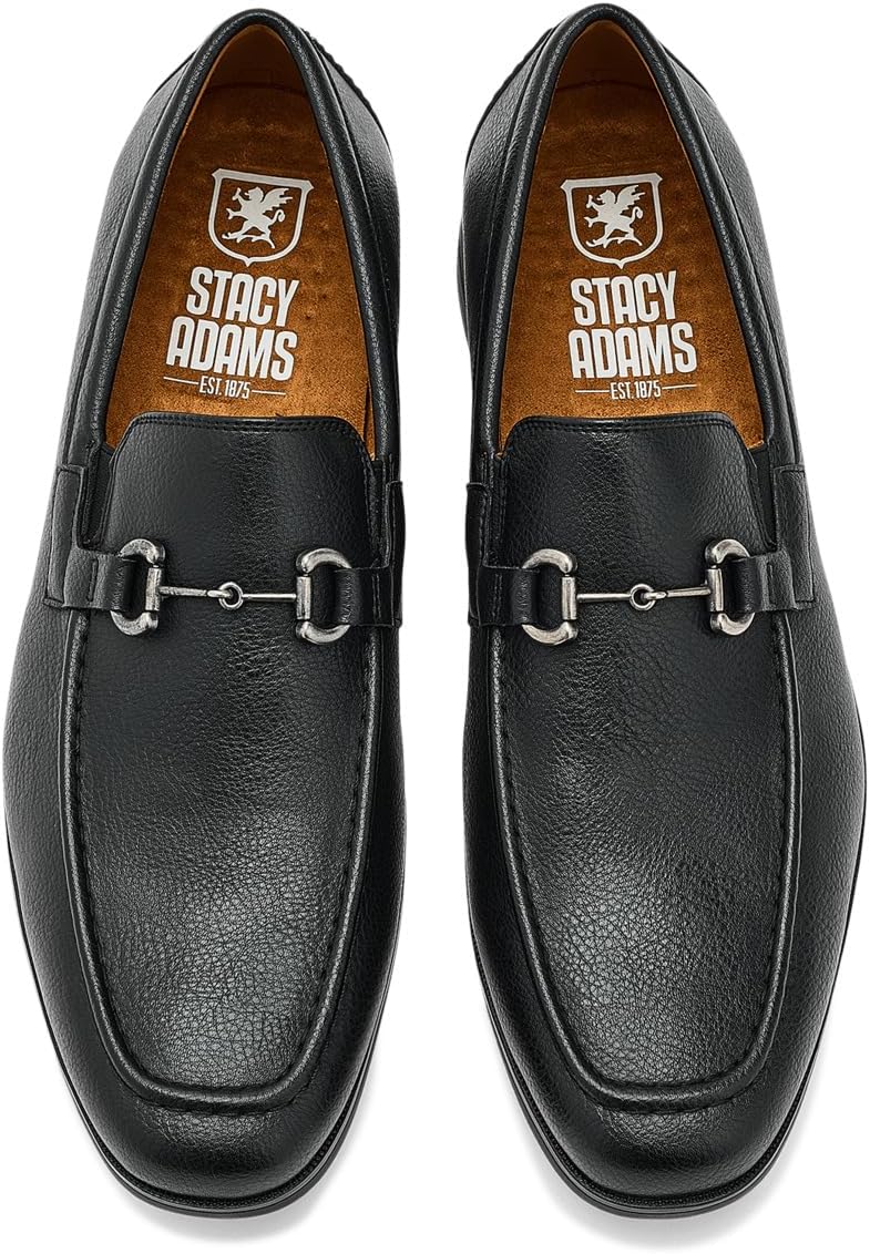 Мужские лоферы Stacy Adams Richmont Moc Toe без застежки, черный — фото 2
