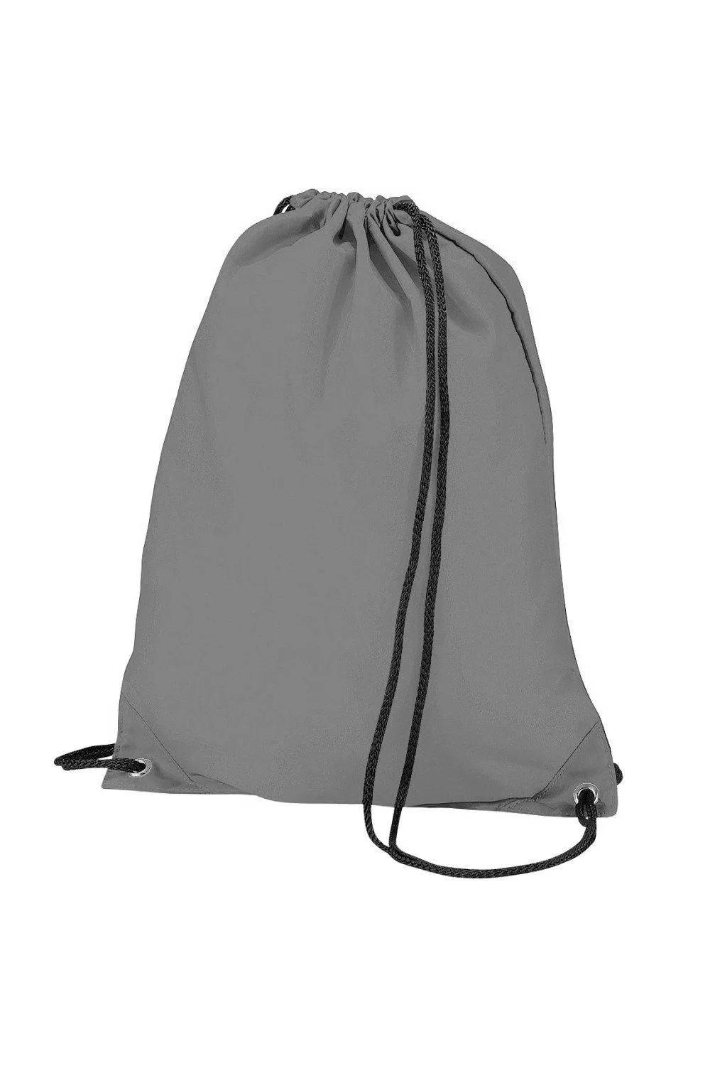 

Бюджетная водостойкая спортивная сумка Gymsac на шнурке (11 л) Bagbase, серый