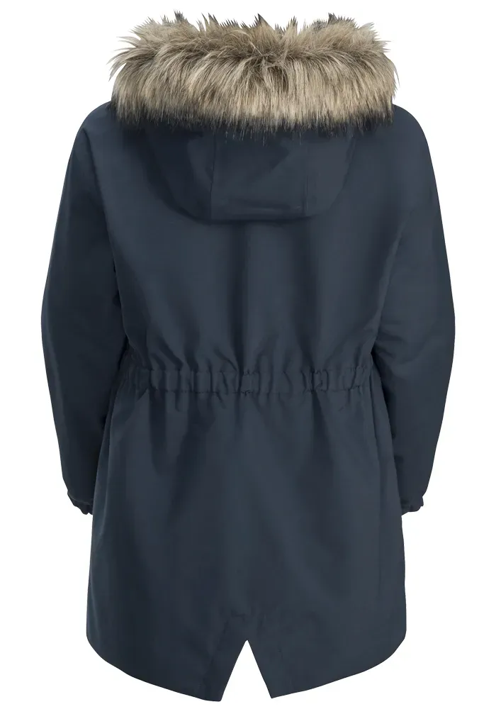 Функциональная парка 3-в-1 Jack Wolfskin "COSY BEAR 3IN1 PARKA G", с капюшоном, синий — фото 3