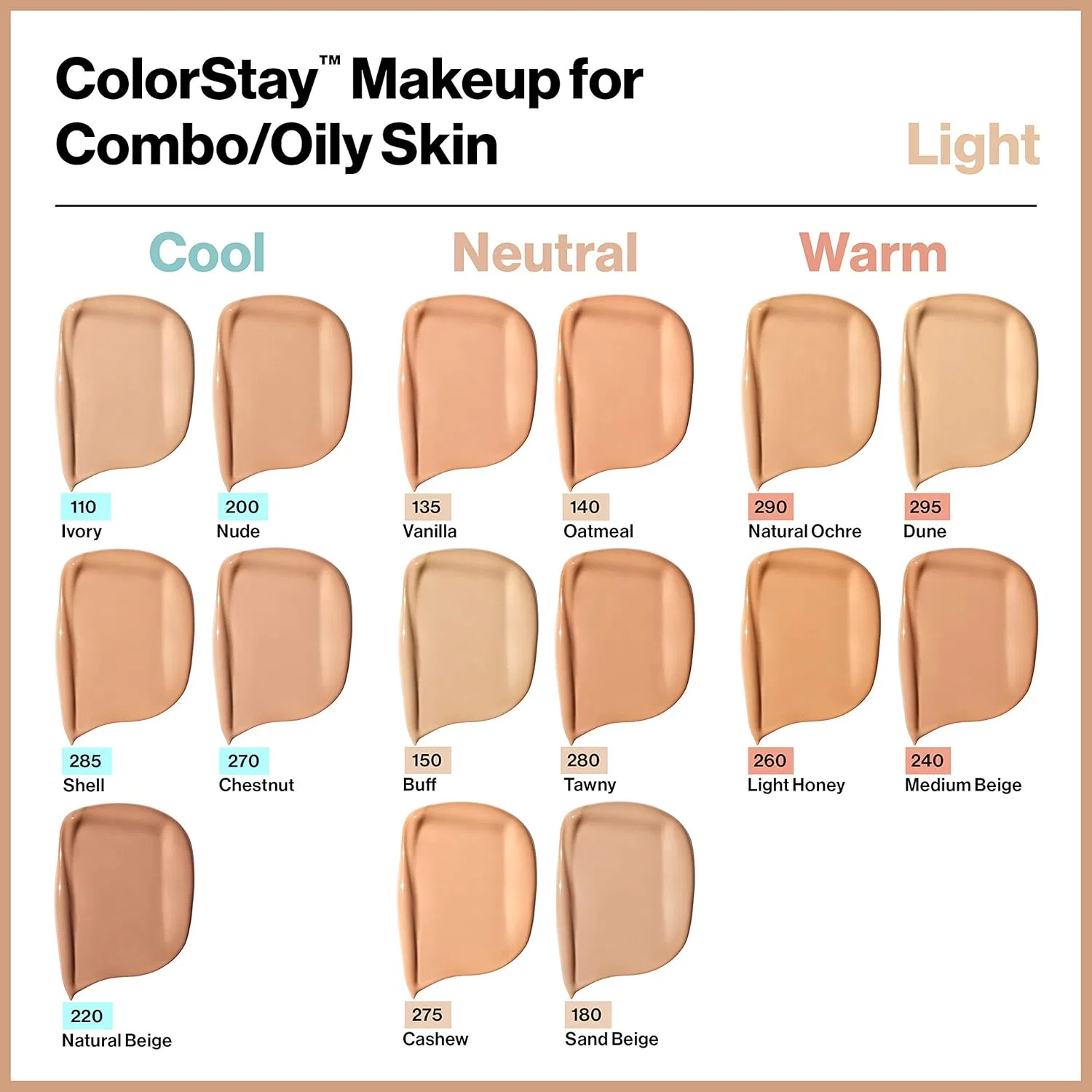 Жидкая тональная основа «Colorstay» SPF 15 от Revlon, оттенок Cappuccino Revlon, 410 Cappuccino — фото 4
