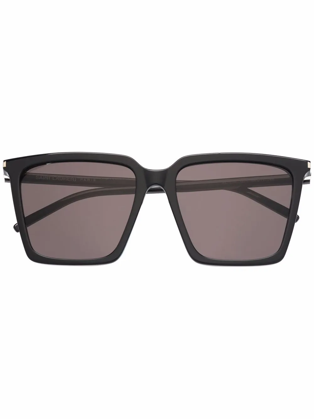 

Солнцезащитные очки в массивной оправе Saint Laurent Eyewear, черный