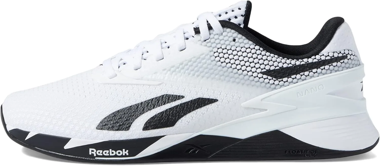 Кроссовки Reebok Unisex Nano X3, белый/черный/оранжевый — фото 4