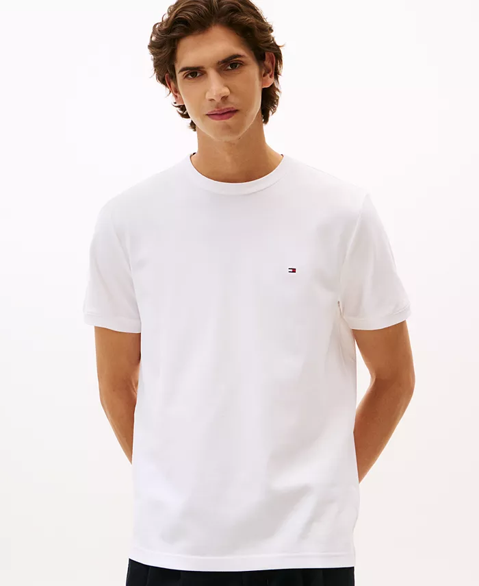 

Мужская футболка Red, White & Blue Pique с текстурой Tommy Hilfiger, белый