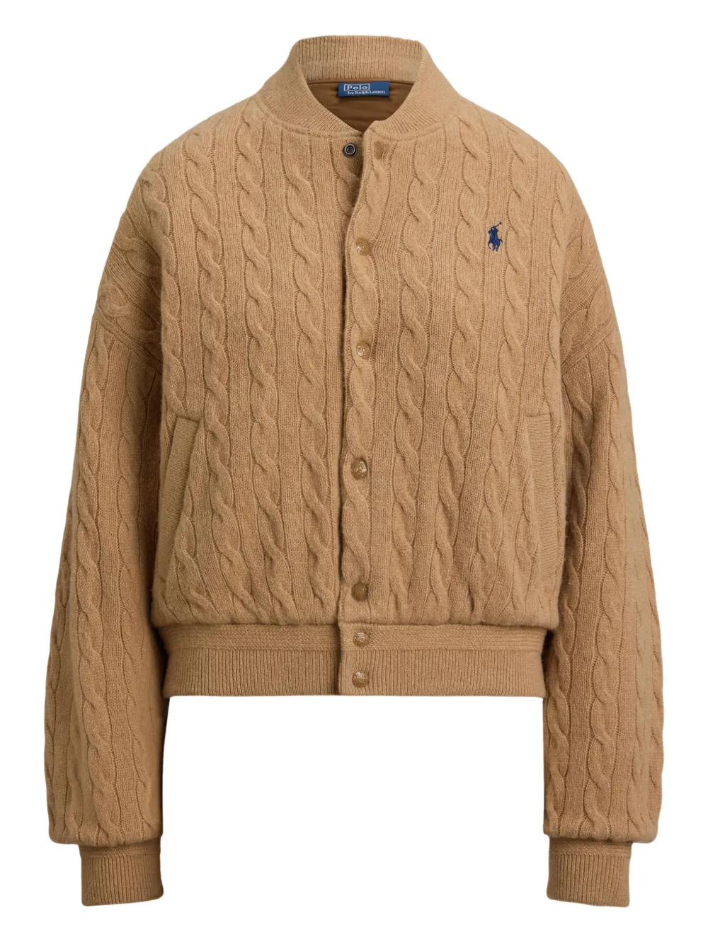 

Бомбер фактурной вязки POLO RALPH LAUREN, нейтральный