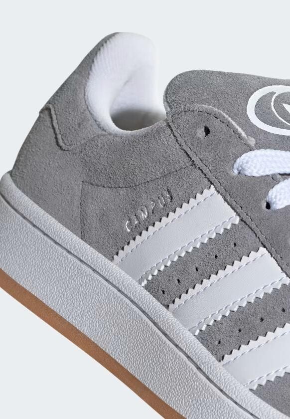 Кроссовки Adidas Campus на толстой подошве, серый — фото 2
