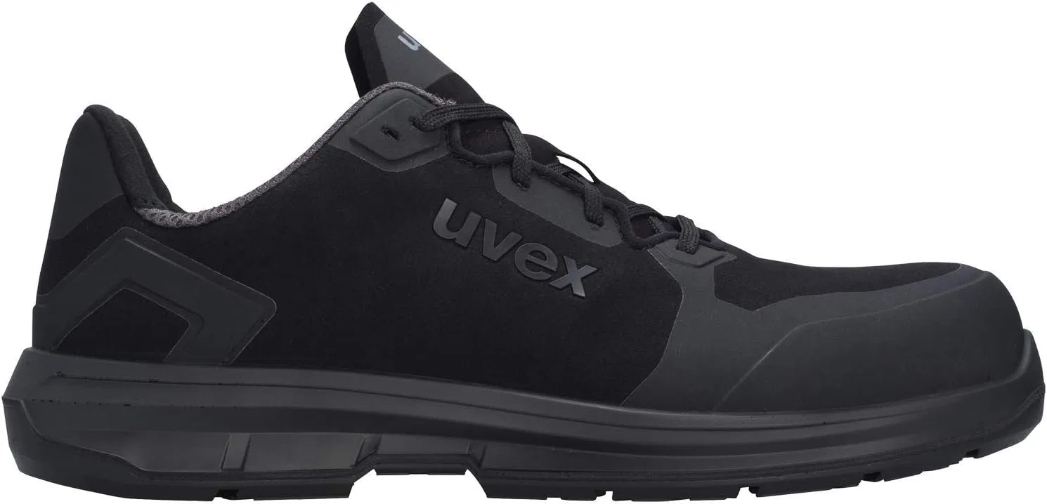 Защитные ботинки Uvex 1 Sport S3L - сверхлегкие и спортивные, без металлических деталей, совместимы с антистатическими свойствами, противоскользящие (SR), устойчивые к проколам, дышащие и эргономичные, Black — фото 4