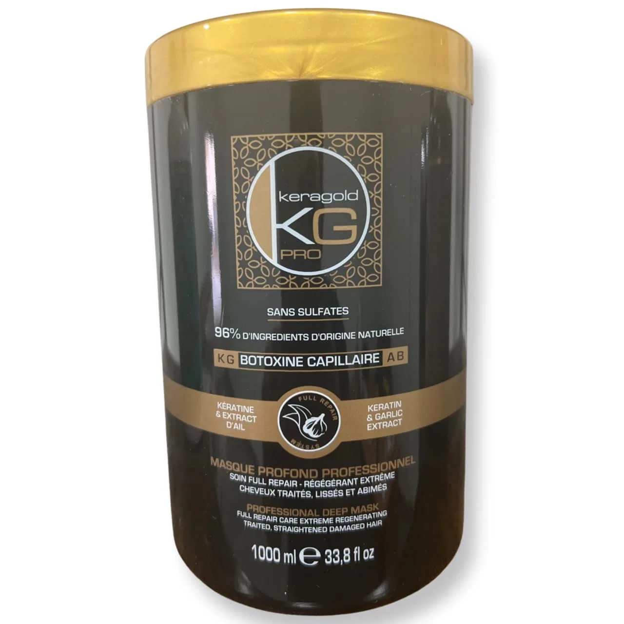 Маска для волос Keragold Pro Botoxine Capillaire с кератином и чесноком 1000 мл Keragold Kg Pro