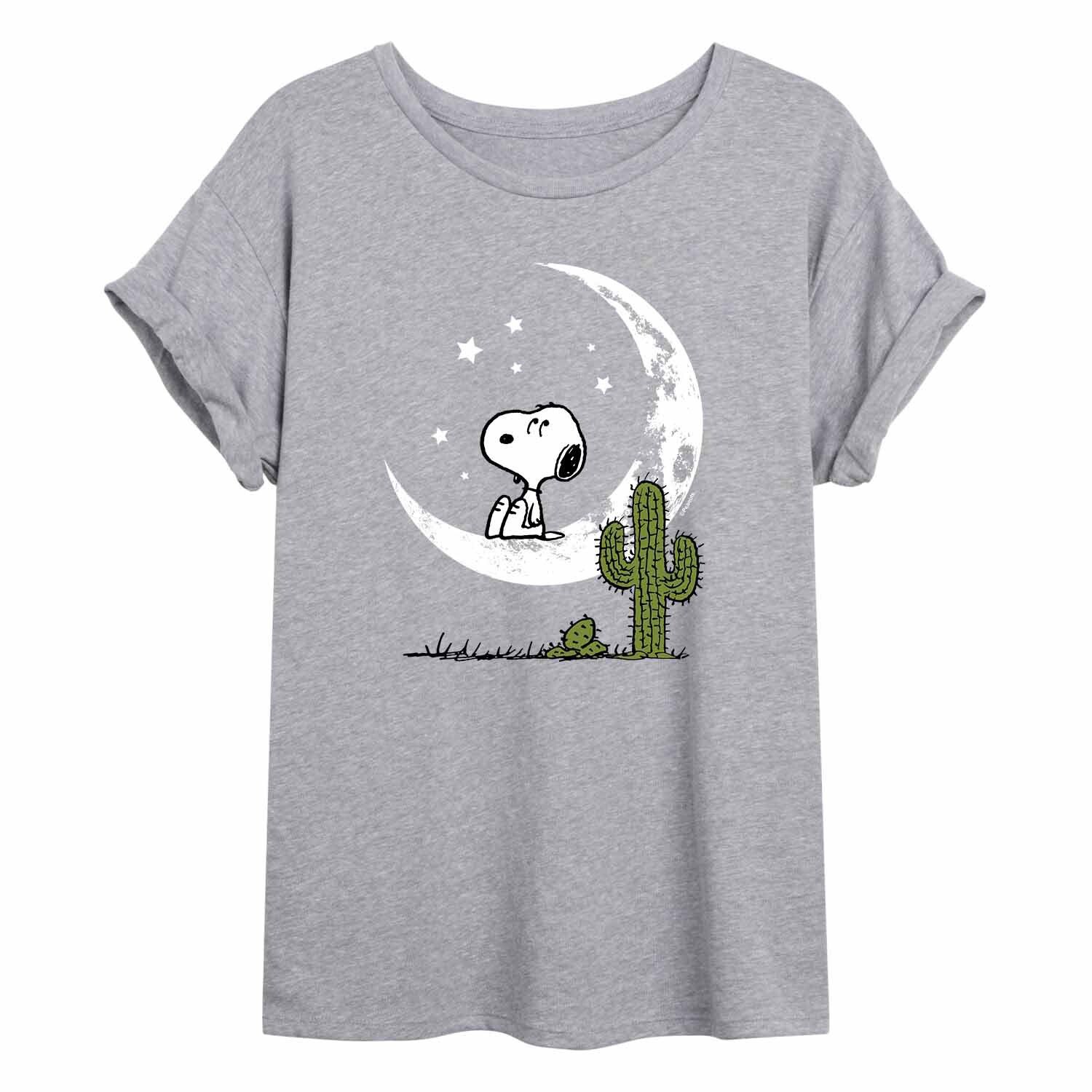 

Детская струящаяся футболка Peanuts Snoopy Moon Licensed Character