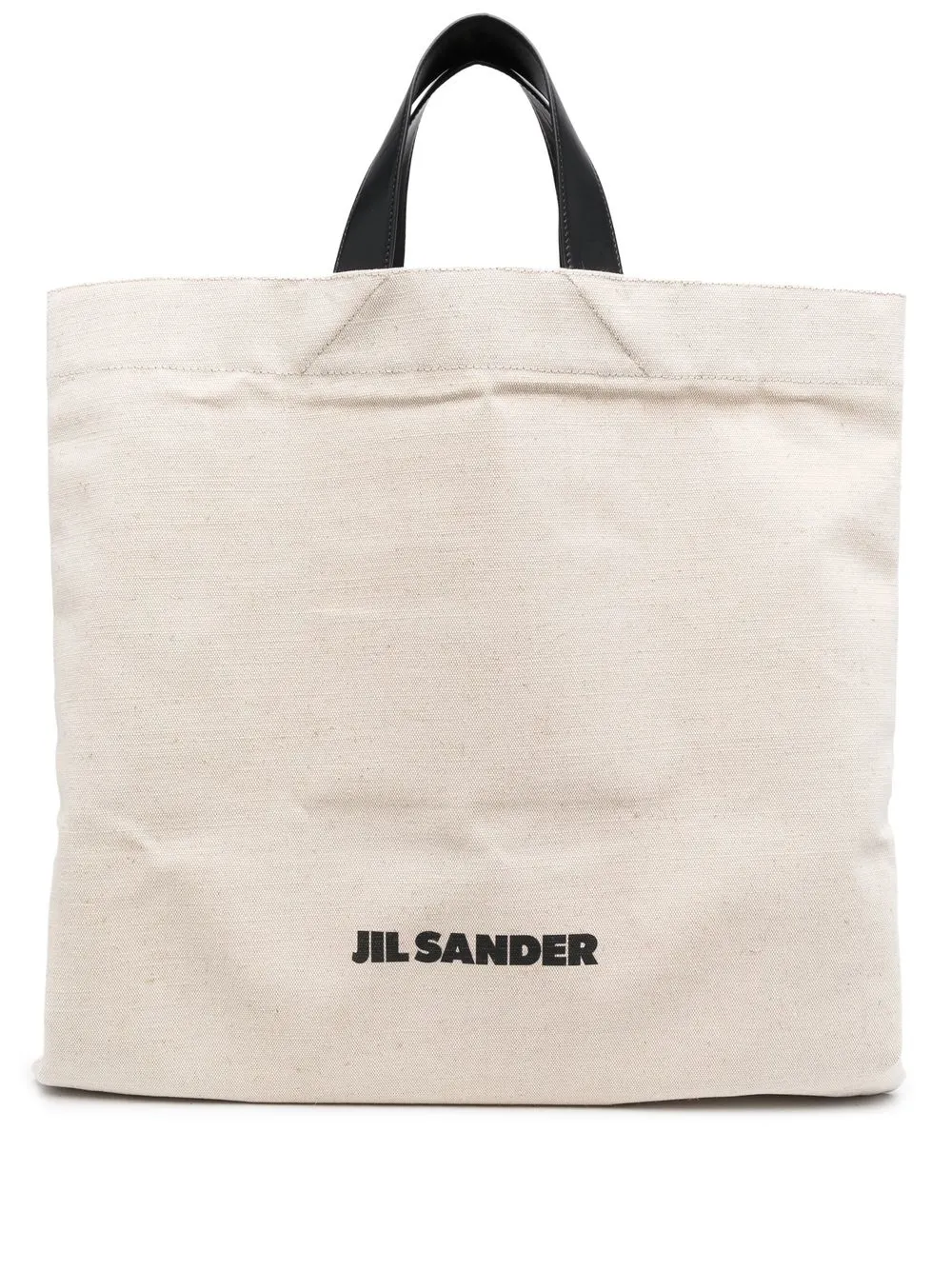 

Льняная сумка-тоут с логотипом JIL SANDER, нейтральный