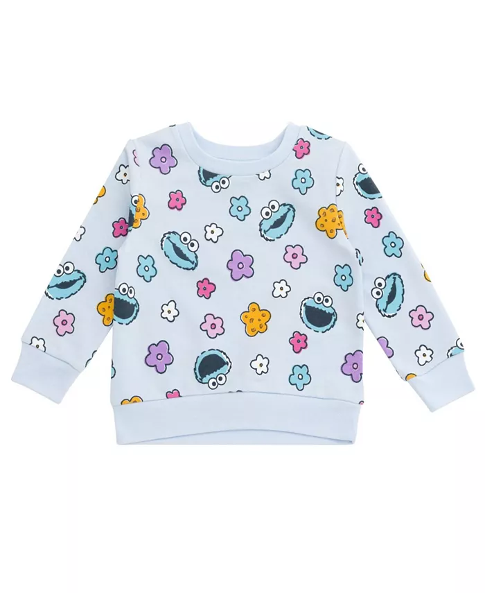 

Детская толстовка для девочек Sesame Street, синий