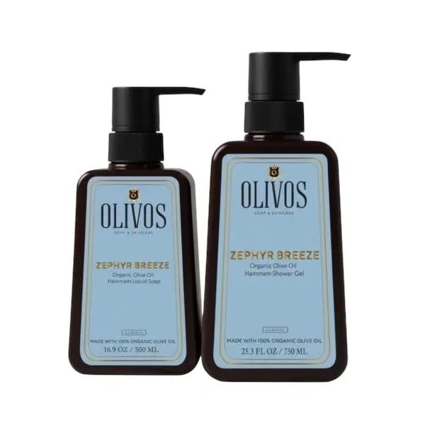 Набор OLIVOS Hammam: органическое жидкое мыло и гель для душа Olivos