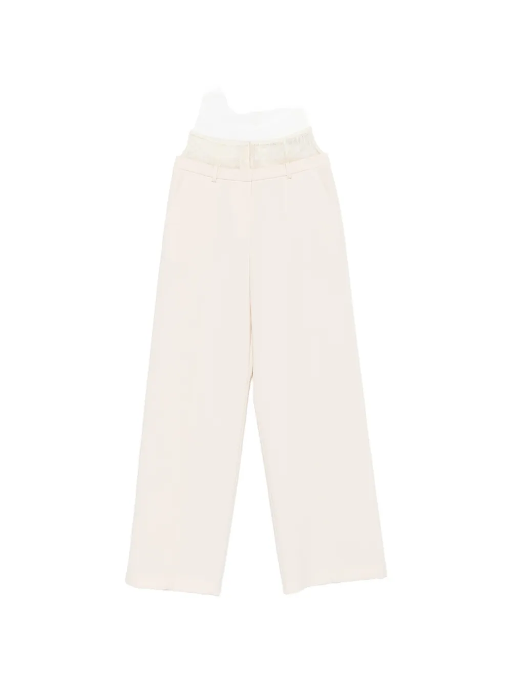 

Кружевные брюки-палаццо Patrizia Pepe, бежевый