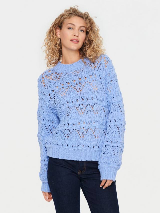 

Кружевной джемпер из шарлизы Saint Tropez, цвет Hydrangea
