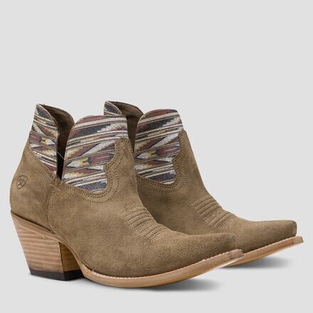 Ботинки женские Ariat короткие на каблуке, бежевый